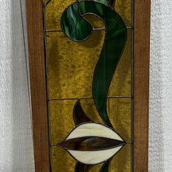 Stain Glass In Wood Frame
