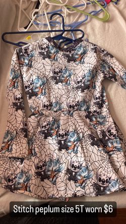 Stitch 4T Long Sleeve Peplum 