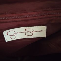 Jessica Simpson Great condition  crocodile-embossed shoulder bag in a maroon or burgundy color.