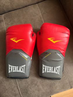 Everlast EverShield Boxing Gloves Red Gray