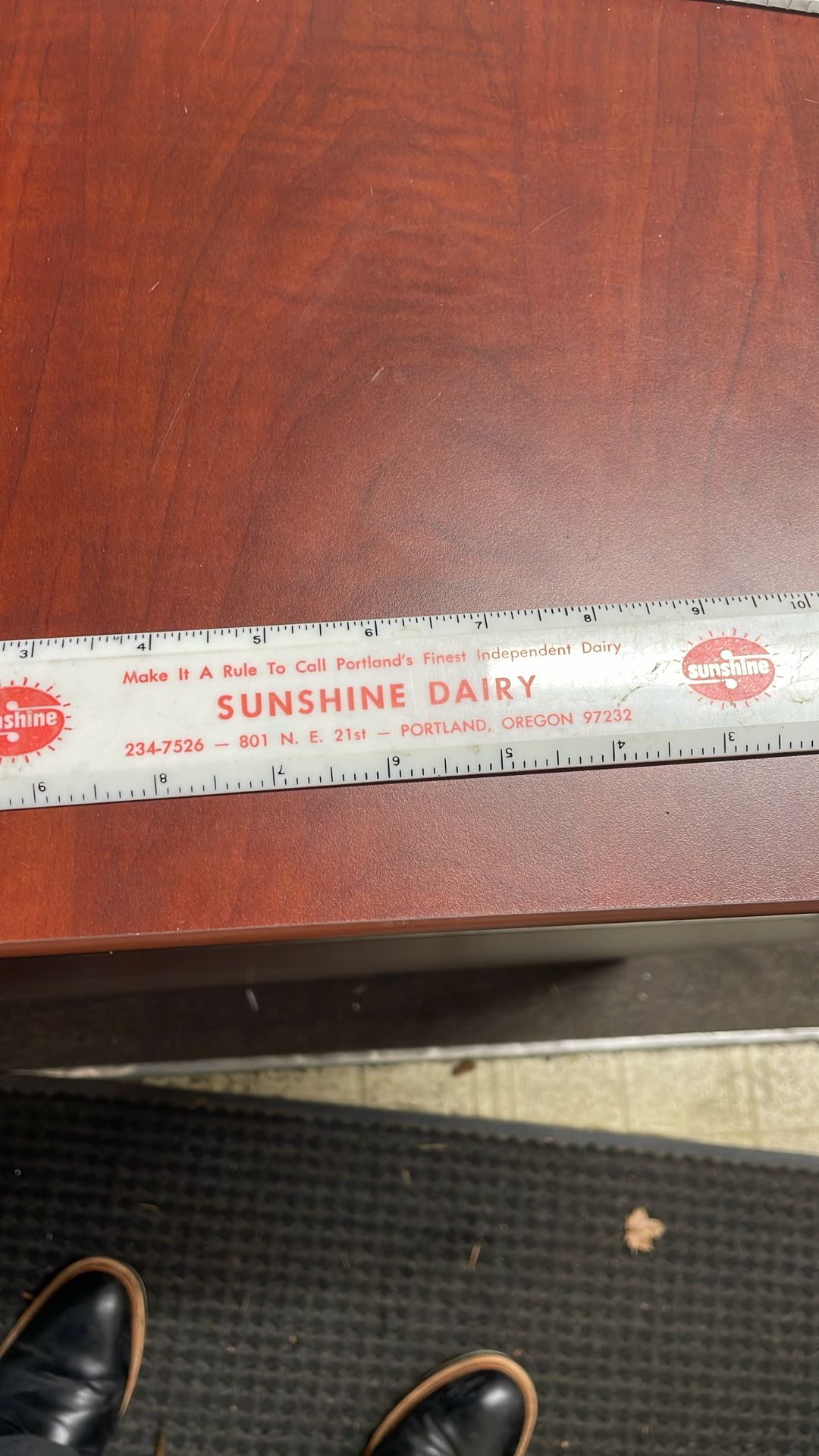 Portland Nostalgia Sunshine Dairy Ruler