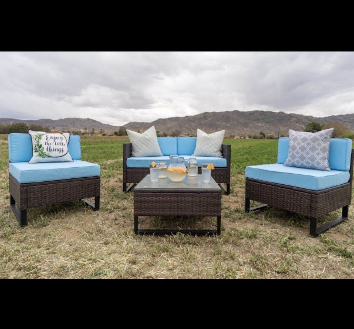 Patio set, outdoor patio sectional, conversation set, Patio Furnitur, 