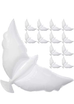 12-Pack Dove Balloons Memorial Release in Sky