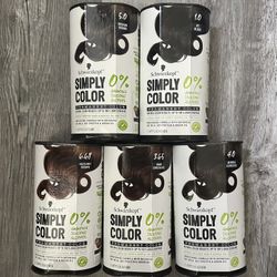 Schwarzkopf Simply Color Permanent Color $6 Each 