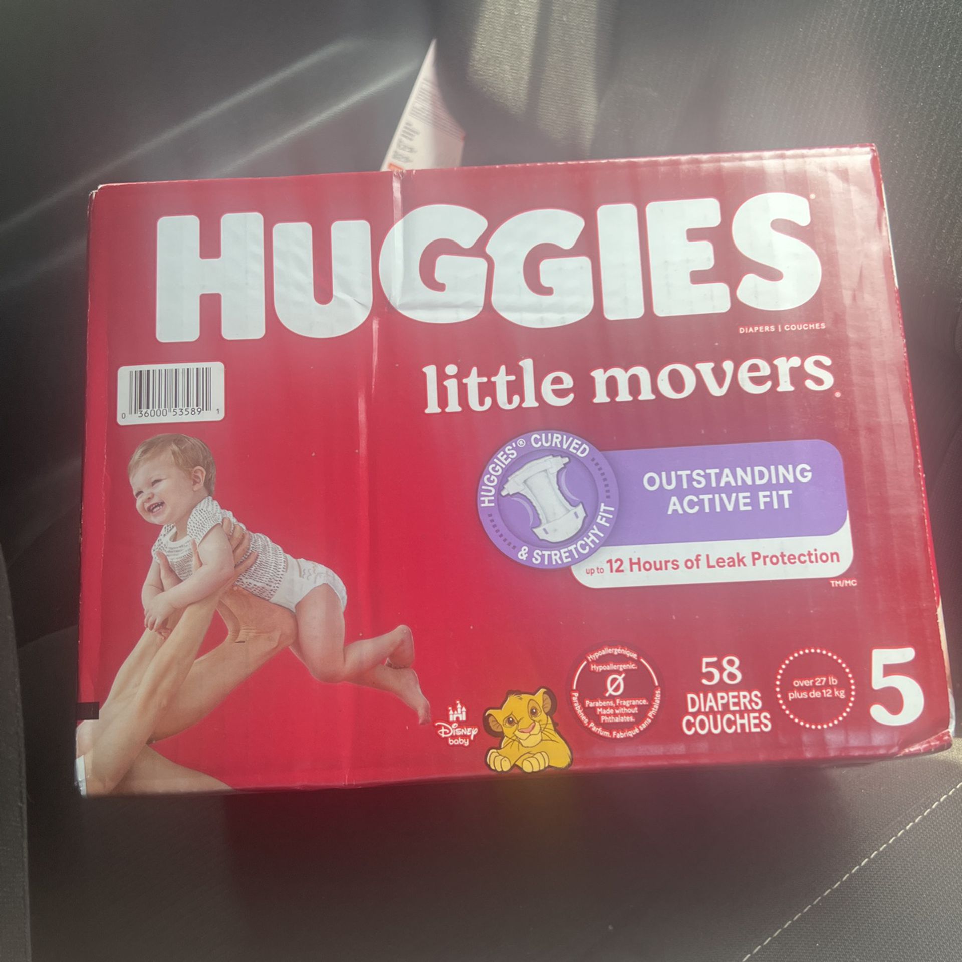 huggies size 5 58 ct