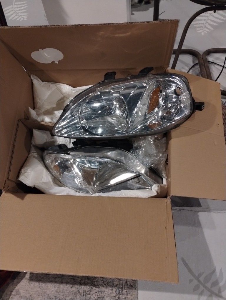 DNA Motoring Headlights For 1999 Honda Civic 