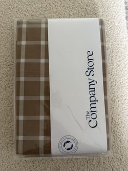New Plaid Taupe Bed Sheets