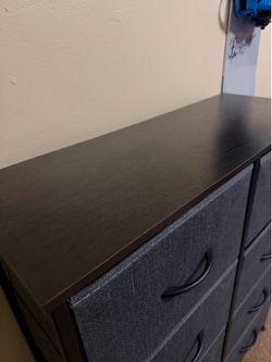 Fabric drawer dresser