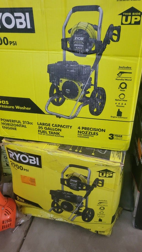 Pressure Washer Riobi 2900ps Gas 2.5psi