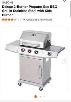 Gas One GP-3030S Deluxe 3-Burner Propane Gas BBQ Grill