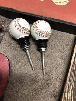 Baseball knobs 2 each.
