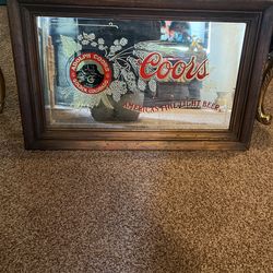 Vintage 1976 ADOLF COMPANY COORS MIRROR