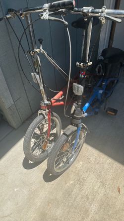 2 Portable, foldable bikes