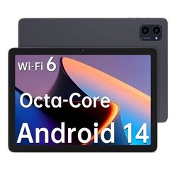 Tablet, 10.1” Android Tablet with Octa-core Processor, LCD Touchscreen, 8(4+4) GB RAM, 64GB ROM, 1TB Expandable Storage, Long Battery Life, Dual Camer