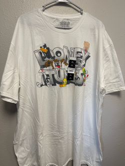 Looney Tunes Graphic T-Shirt Men’s 3XL White 100% Cotton New With Tags