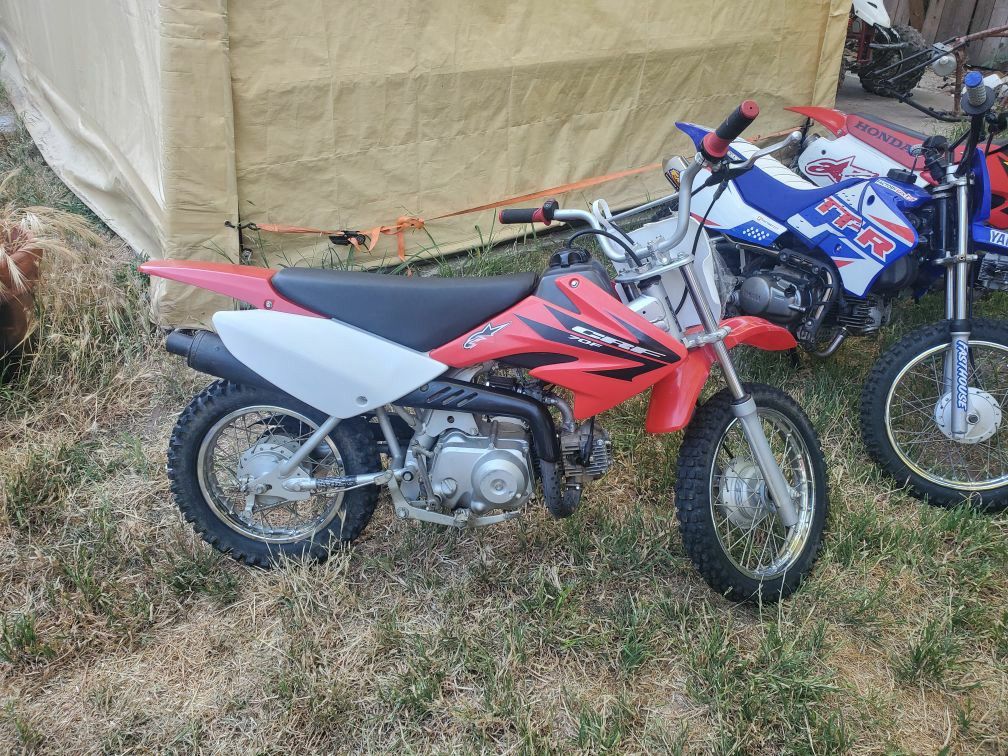 2 HONDA CRF 70 & YAMAHA TTR 90 ELECTRIC START $1800 EACH for Sale in ...