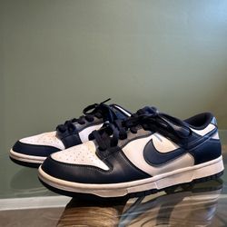 Nike Dunk Low Navy & White - Clean Condition