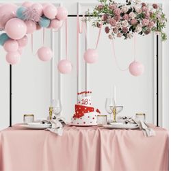 Metal over table arch 