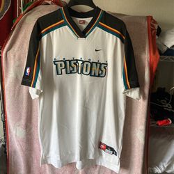 Nike NBA Detroit Pistons Shirt Size Large 