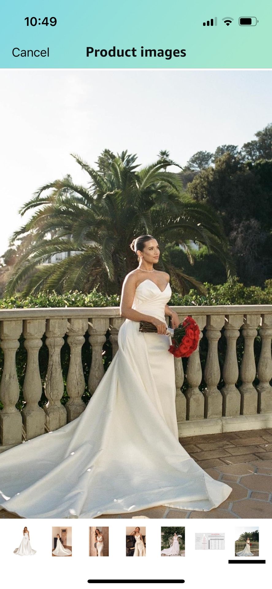 New Satin Wedding Gown