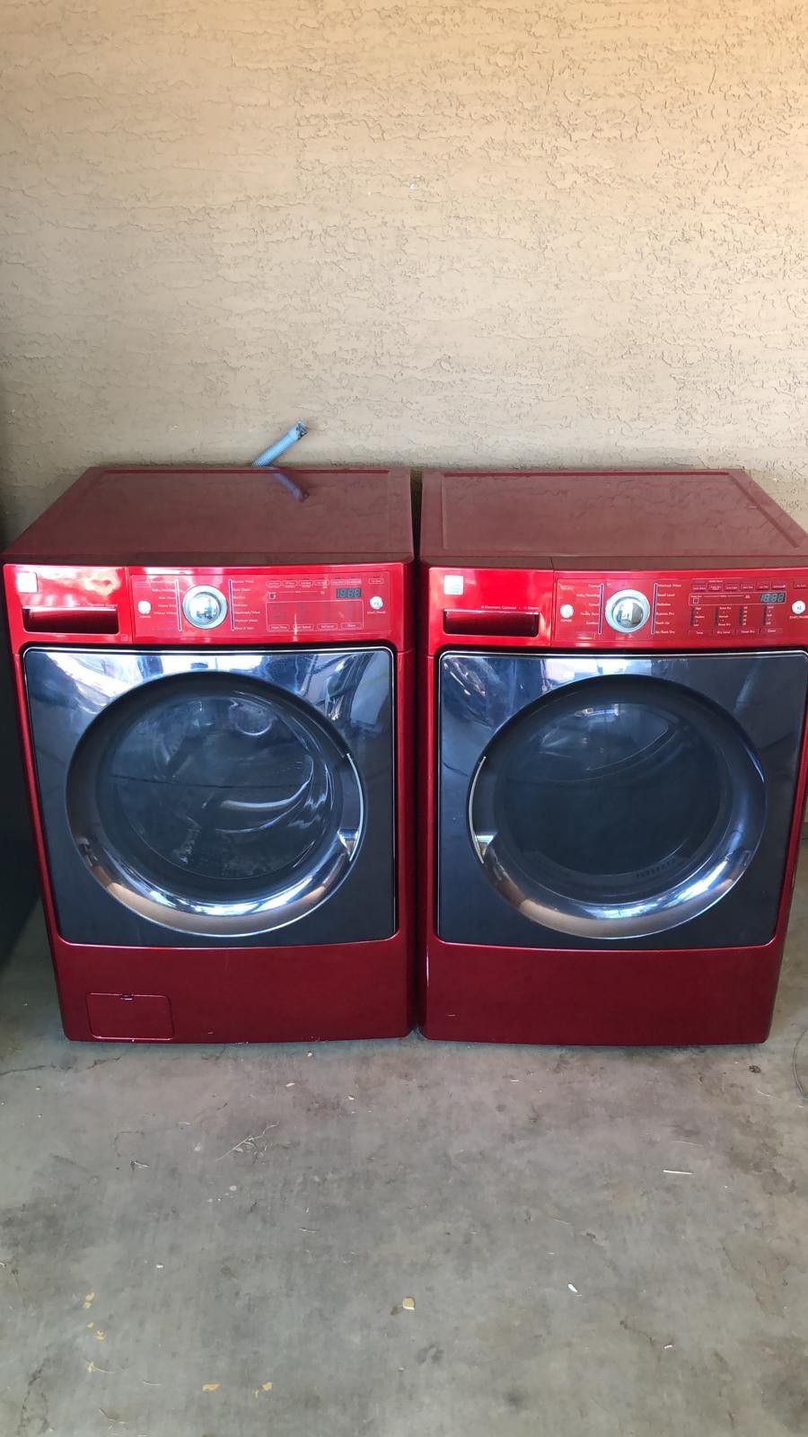 Kenmore Red Washer and Electric Dryer