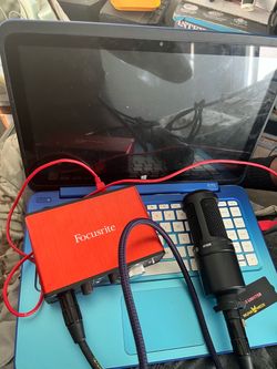 At2020 microphone and Focusrite interface