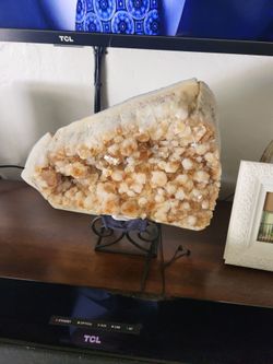 Brazilian citrine cluster