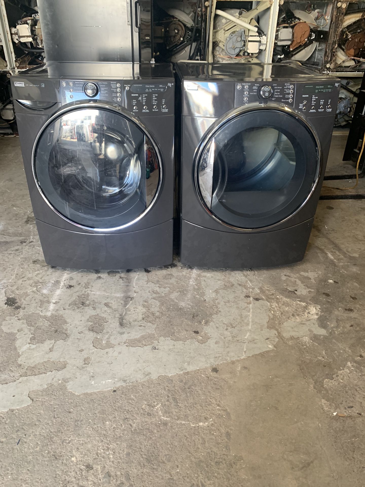 Washer And Dryer Electric Kenmore Good Condition 90 Days Warranty Lavadora Y Secadora Eléctrica Kenmore Buenas Condiciones 90 Días De Garantía