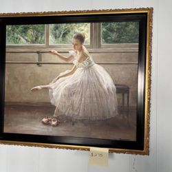 Ballerina Oil Painting