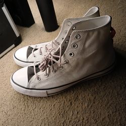 White Converse High Tops