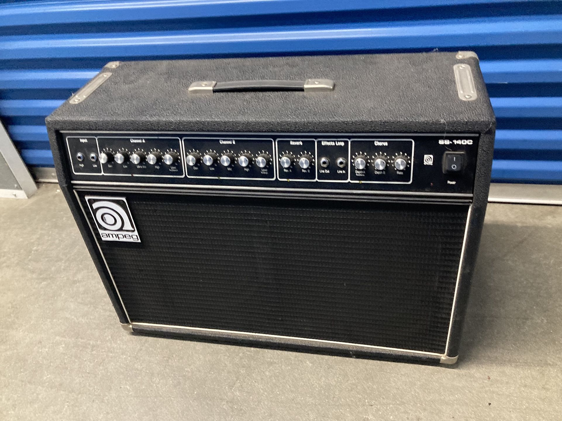 Vintage Ampeg SS140C 2x12 combo electric guitar amp140 wattsw/Reverb