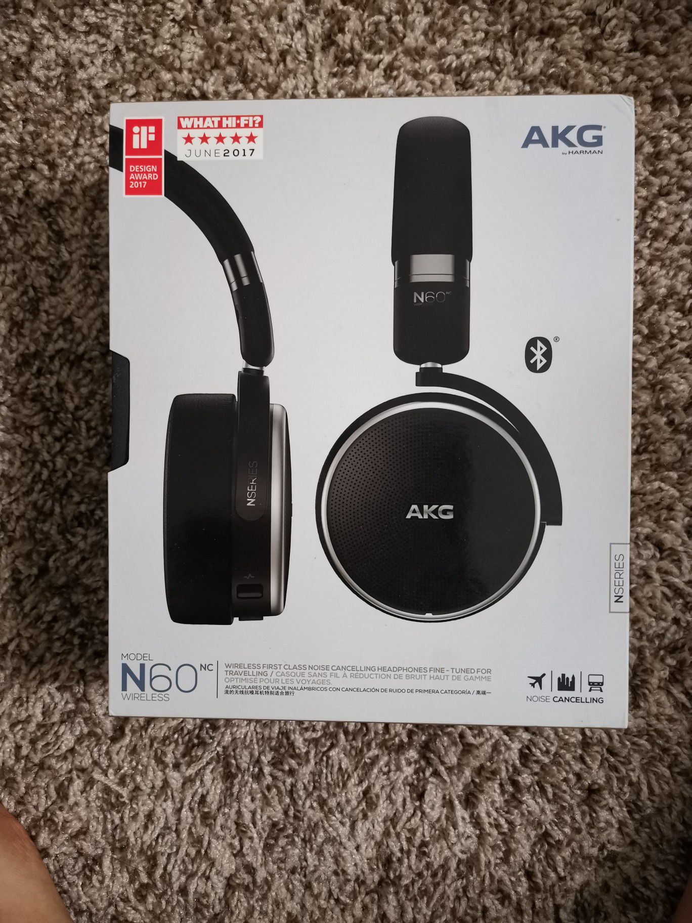 AKG Noise Cancelling Wireless Headphones