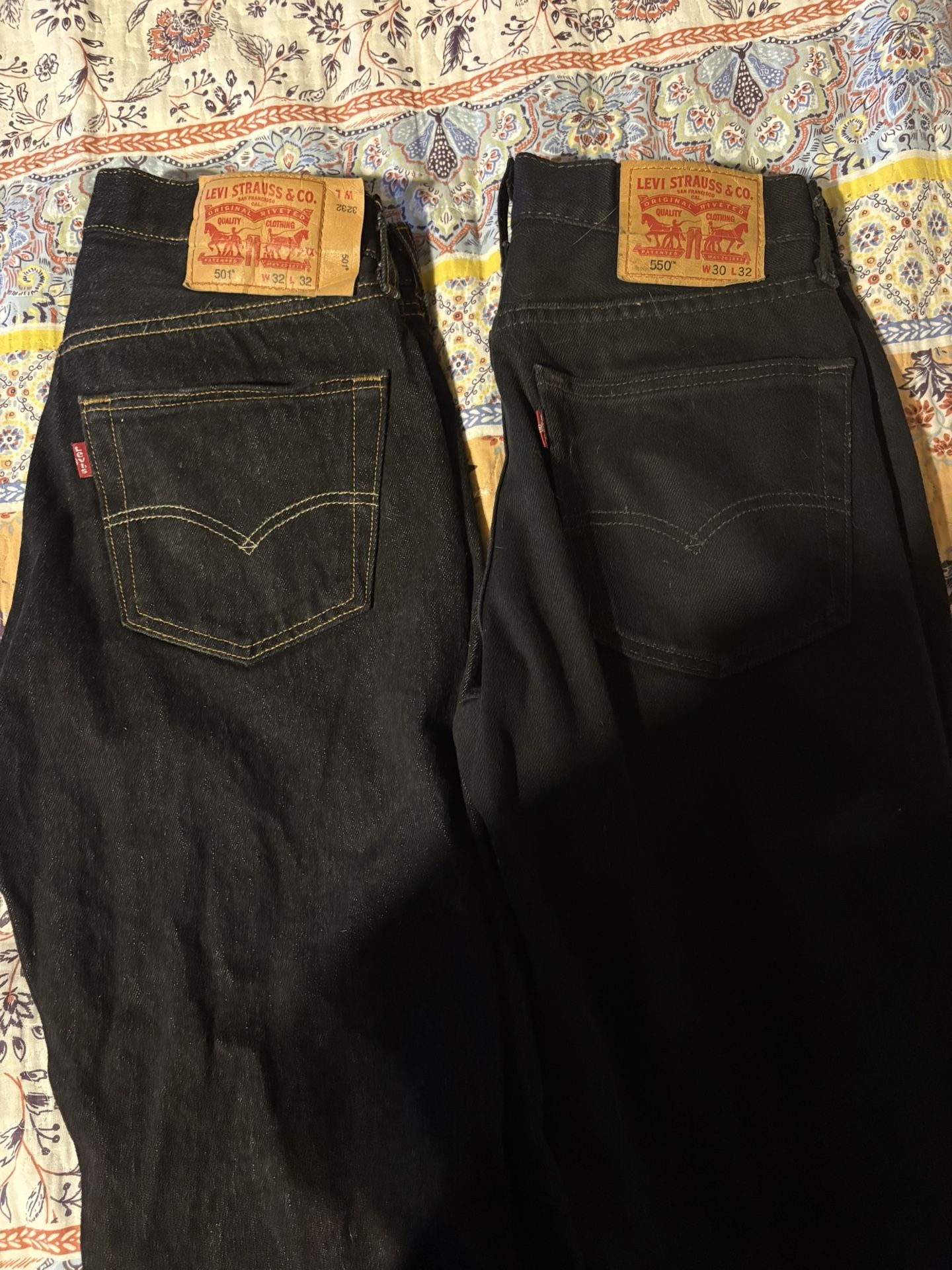 501 And 550 Levi Jeans