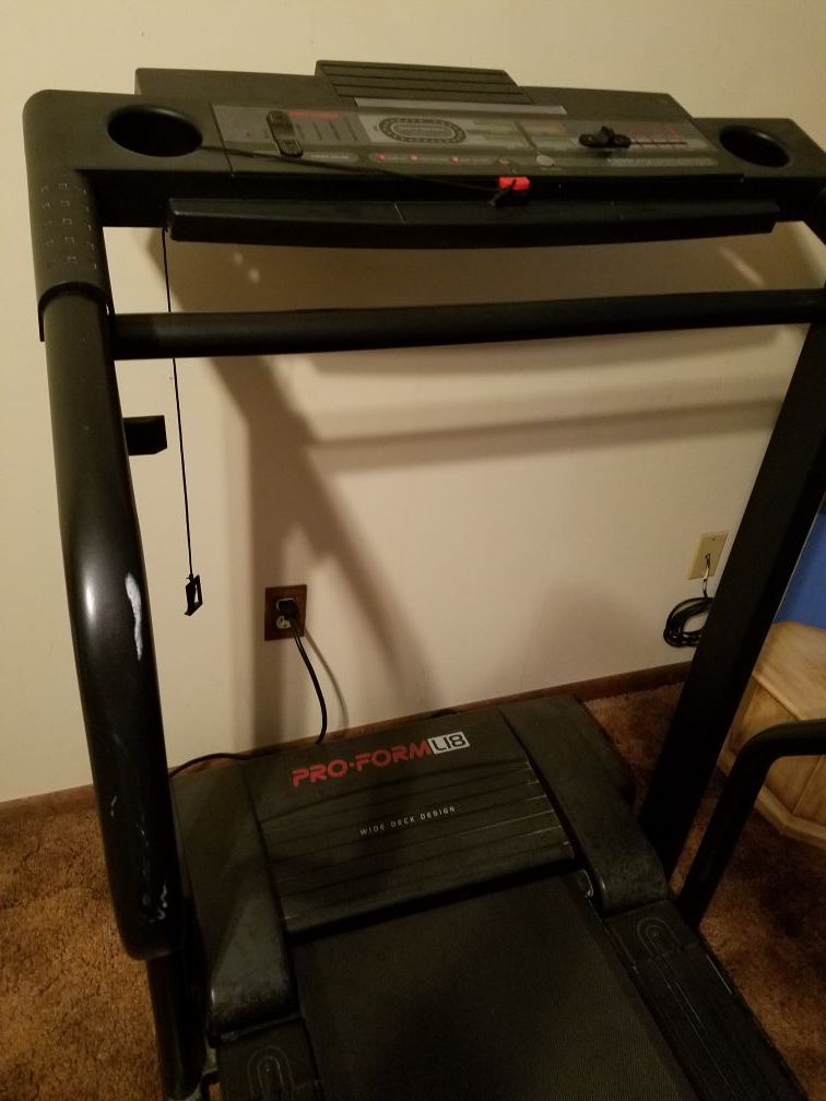 Treadmill Pro form L18 wide deck space saver for Sale in Ogden UT OfferUp