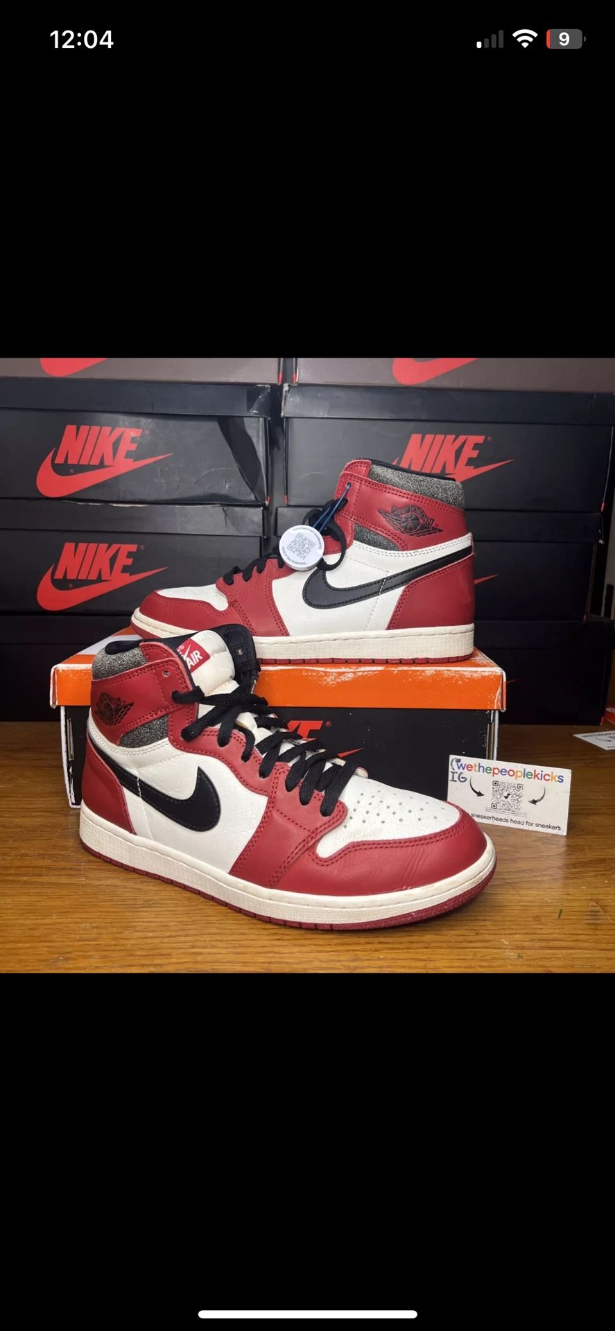 Jordan 1 Lost And found Size 10