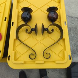 Candle Holder Sconce Pair (OBO)