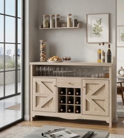 Modern Storage Cabinet with Shelves & Doors – Multi-Purpose Accent Cabinet for Living Room, Dining Room, Kitchen & Entryway