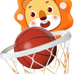 Mini Basketball Hoop Toy Hanging Basketball Frame for Bedroom Door Wall Yellow | Toys for Baby | Developmental Baby Toys  