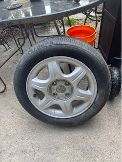 2001 Honda civic wheel rim with tire 4x100mm bolt pattern spare