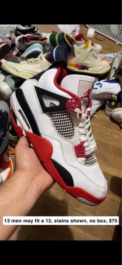 Jordan 4 fire red 13 men