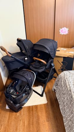 Nuna Stroller MIXX and Car Seat, Bassinet stend