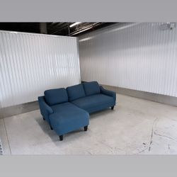Comfy Blue Section Couch
