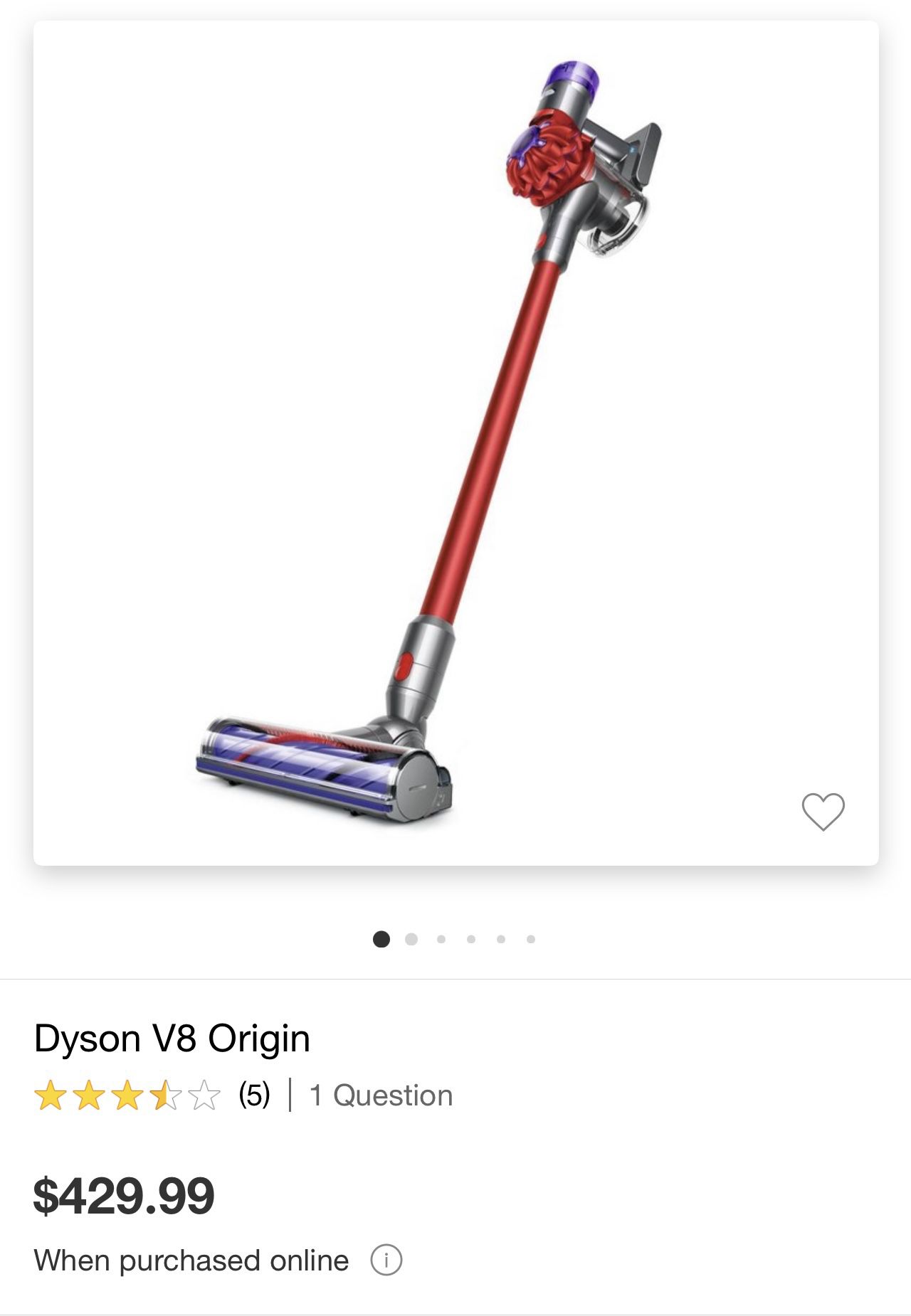 Dyson V8 Vacuum- New In Box 