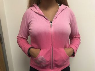 BEBE Sport pink medium zip up jacket