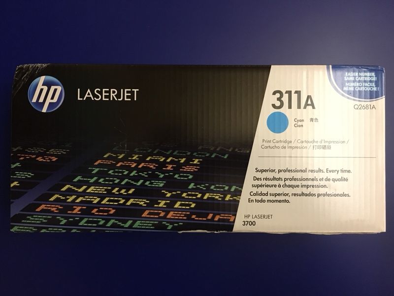 HP W2681A / 311A CYAN TONER CARTRIDGE for HP 3700 - NEW SEALED