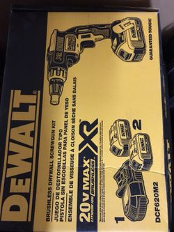 Dewalt drywall gun with two battery’s charger and bag