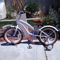 Zuka happy riding girls bicycle with training wheels