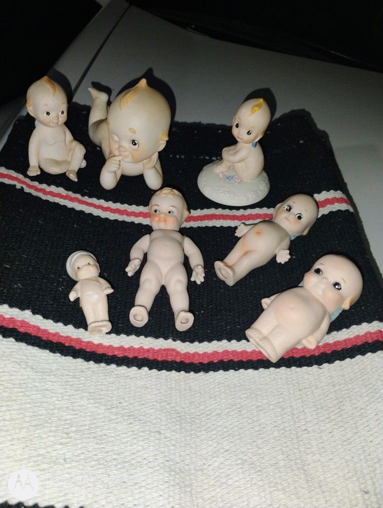Lot Of Antique Left In Kewpie Doll Figures