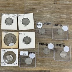 10x Nickel Buffalo Restored Key Dates Date Coins 