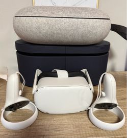 Meta Quest 2 VR Headset with Controllers and Case